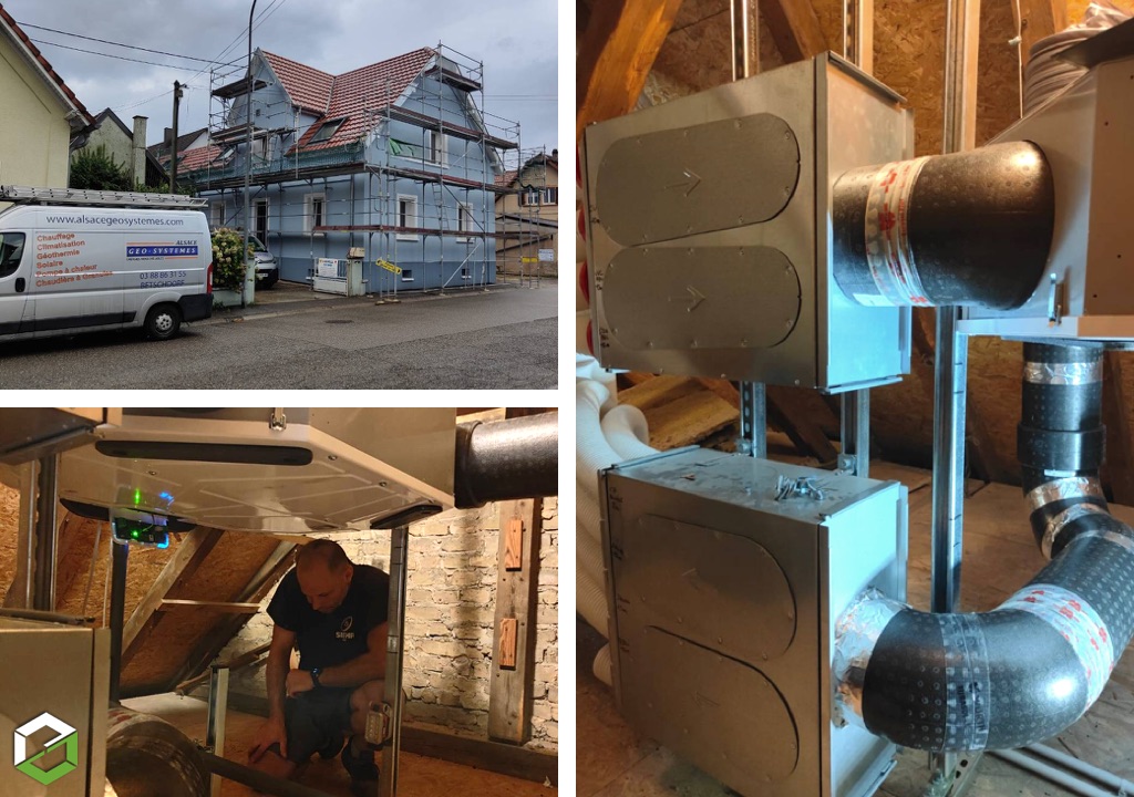 Alsace Géo-Systèmes : Installation et mise en service d'une VMC double flux ZEHNDER (RGE 2025)