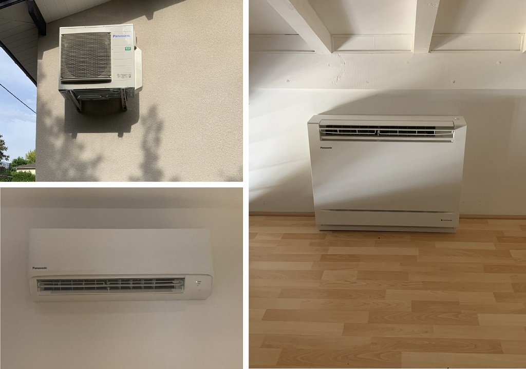 Climatisation PANASONIC Multi-split d'une maison - RGE QualiPAC