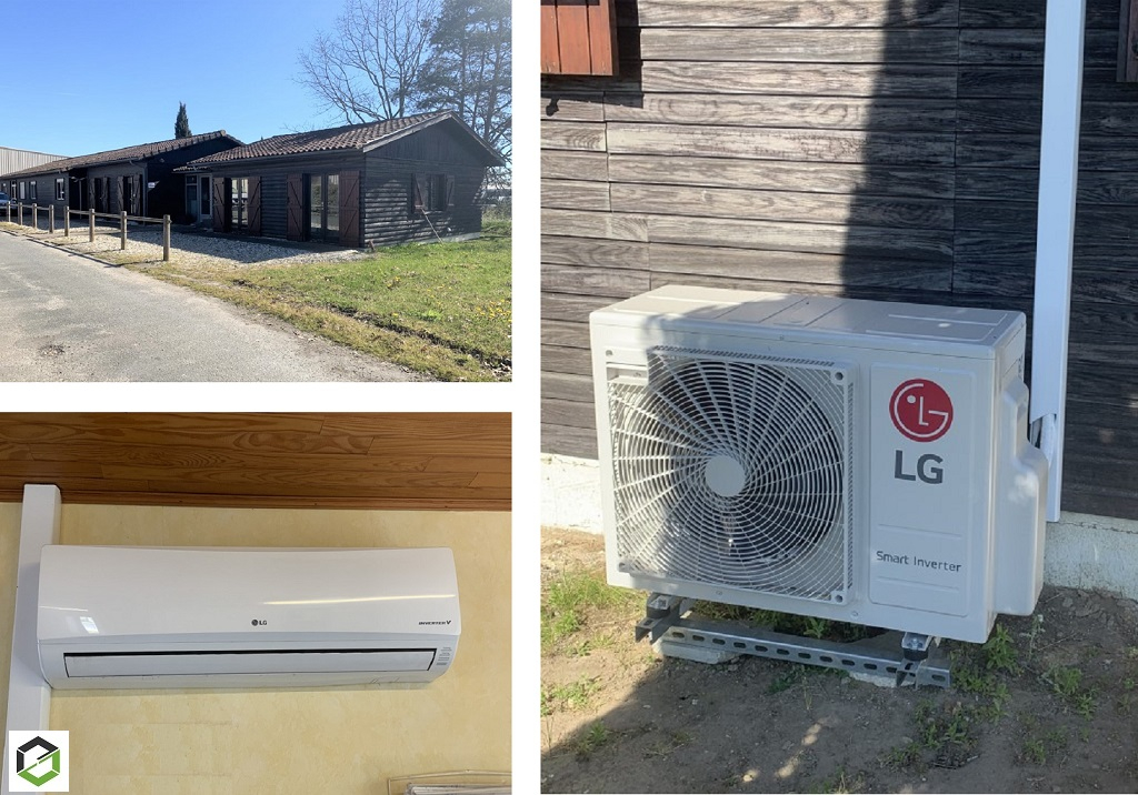 Installation Climatisation réversible et gainable dans une entreprise par un chauffagiste RGE QualiPAC