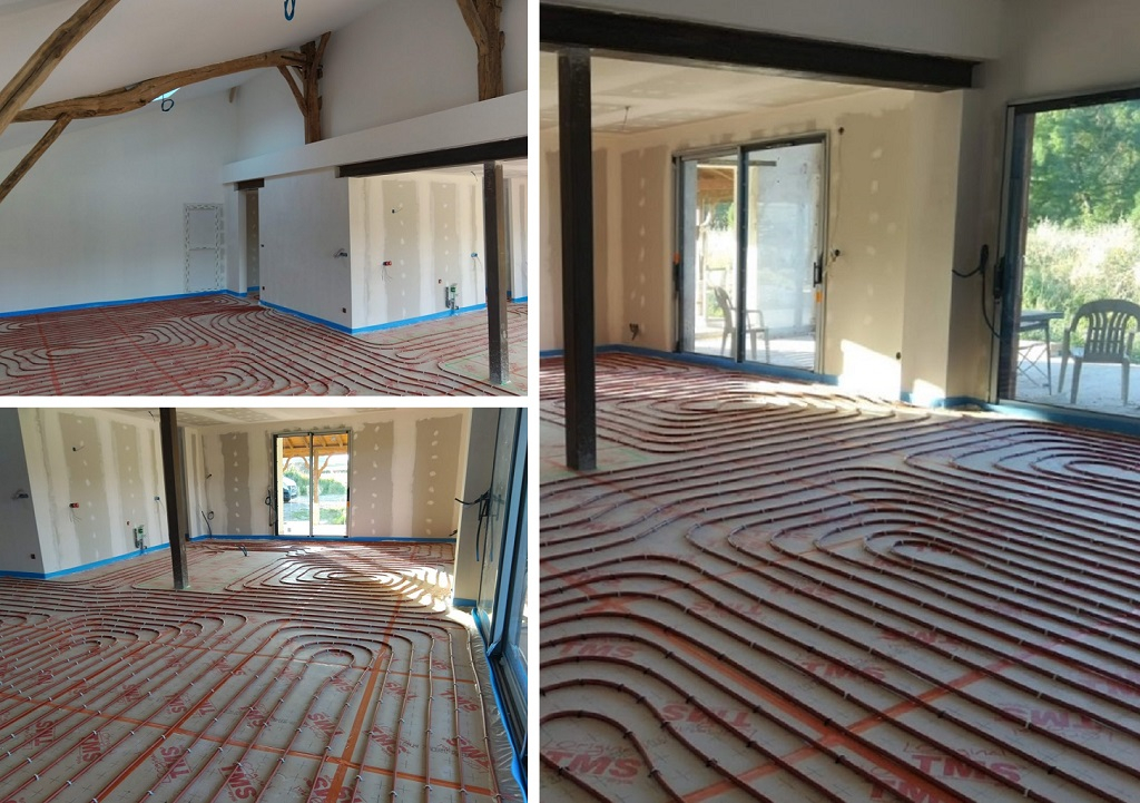 Installation Plancher chauffant hydraulique Comap par un chauffagiste certifié RGE-Lot et Garonne (47)
