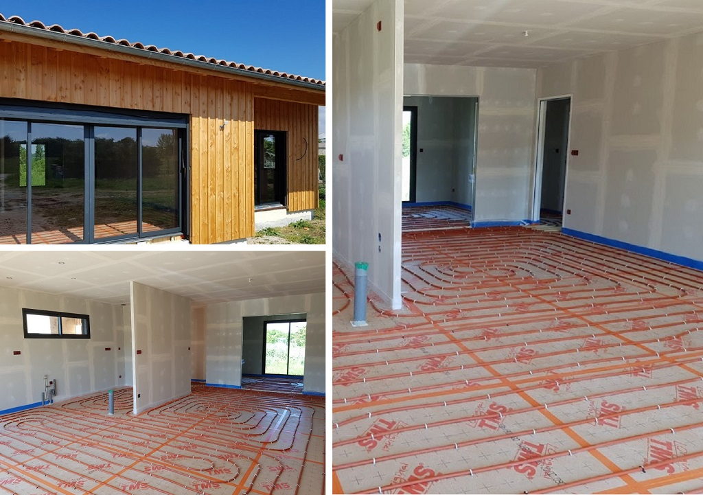 Installation Plancher chauffant hydraulique Comap