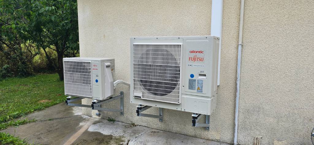 installation d'un chauffe eau thermodynamique Atlantic calypso Split  vs 270 L