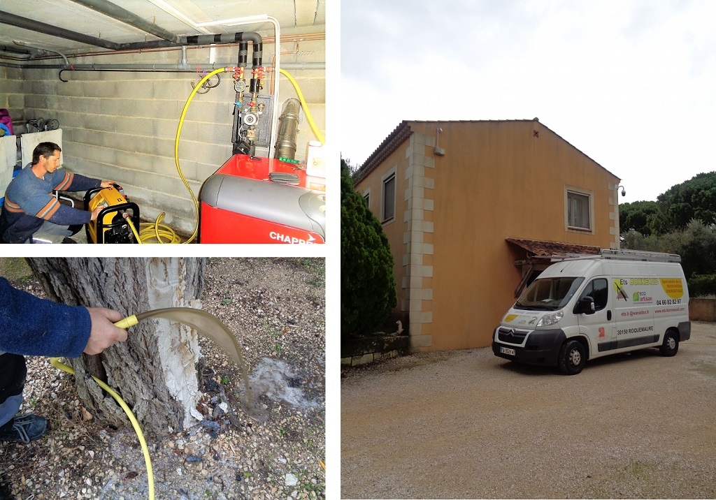 desembouage plancher chauffant et radiateurs