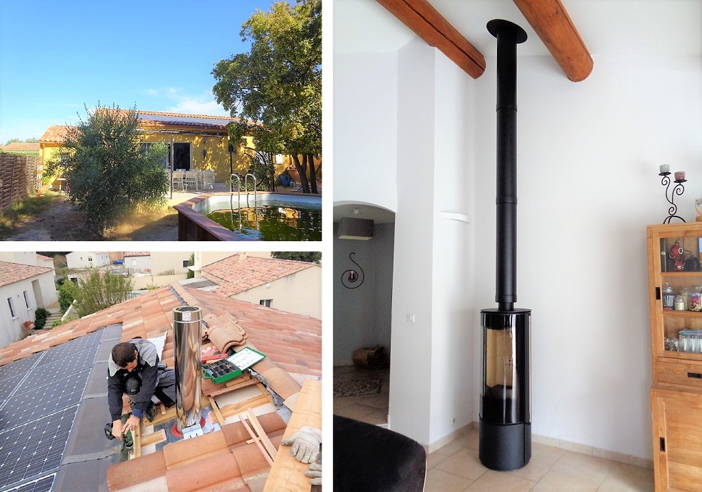 Consultez la chantier : pose poêle bois 30 gard 84 vaucluse