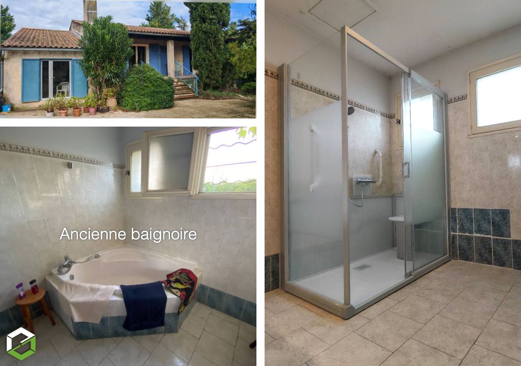 Ets Bonneaud Sas : Entreprise qualifiée Handibat et Silvertbat en installation de douche pour personnes a mobilité réduite (PMR)