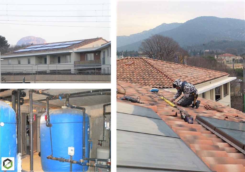 sud habitat - ecs appoint + solaire + gaz + traitement eau 