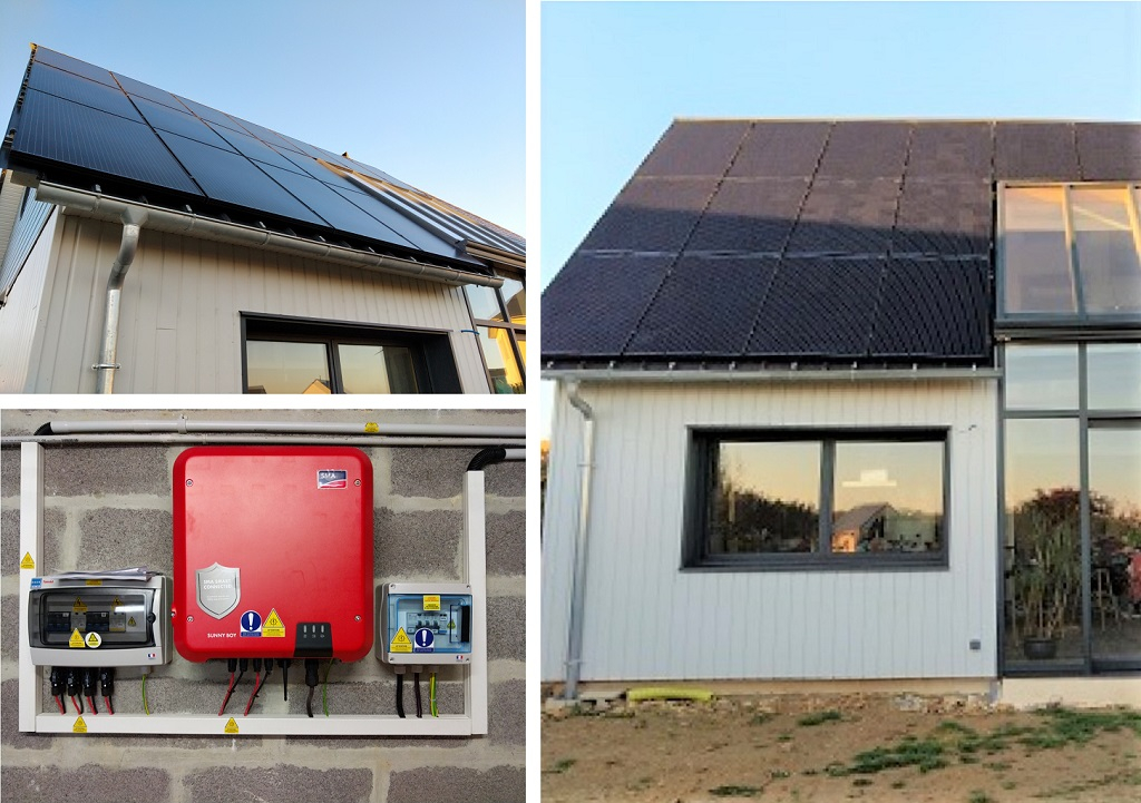 Sté. JB SOLAIRE - Installation solaire photovoltaique en autoconsommation RECOM-SILLIA avec onduleurs SMA , installateur solaire photovoltaique, Caen 14 Calvados