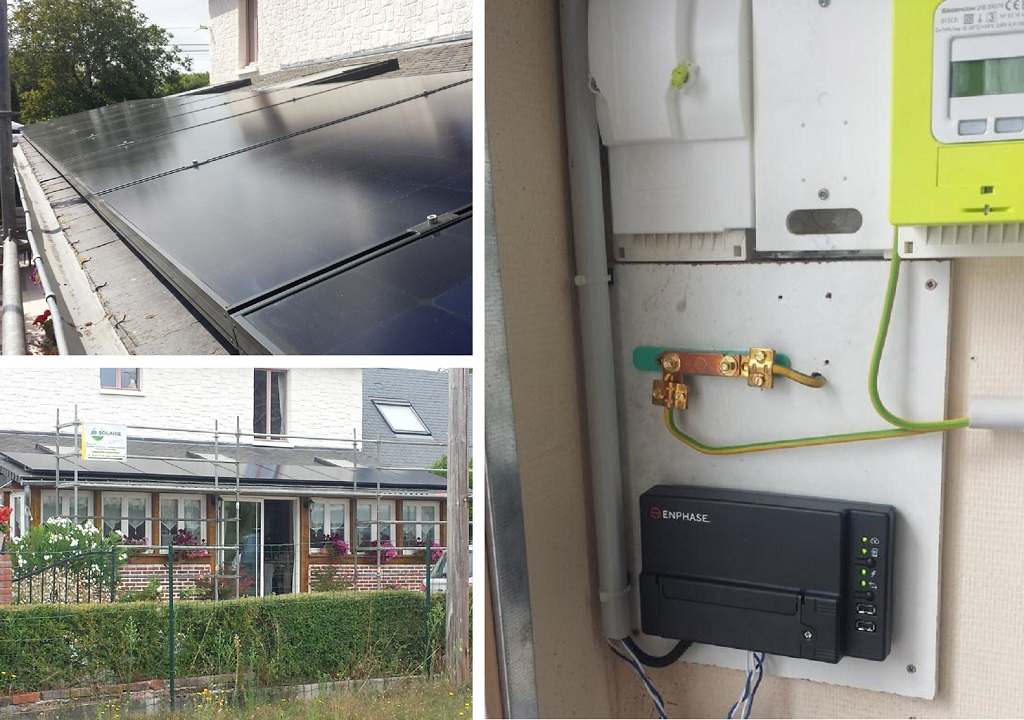 Sté. JB SOLAIRE - Installation solaire photovoltaique en autoconsommation SUNPOWER avec Micro-onduleurs ENPHASE, installateur solaire photovoltaique, Saint Aubin Sur Quillebeuf 27 Eure