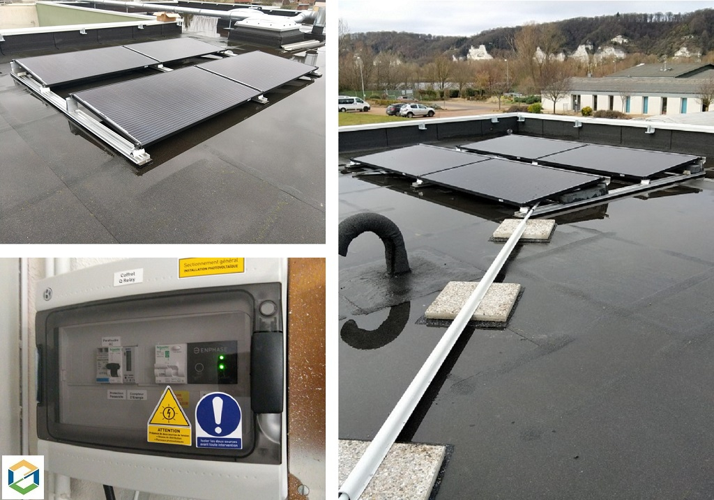 Sté JB SOLAIRE - installateur panneaux solaires photovoltaiques en autoconsommation Q CELLS de 1.2 KWc 