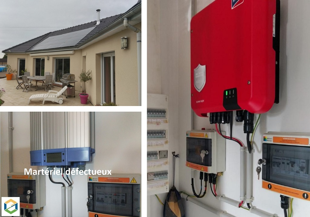 Consultez la chantier : sté jb solaire - dépannage onduleur mastervolt xs 3200, dépannage onduleur photovoltaïque 