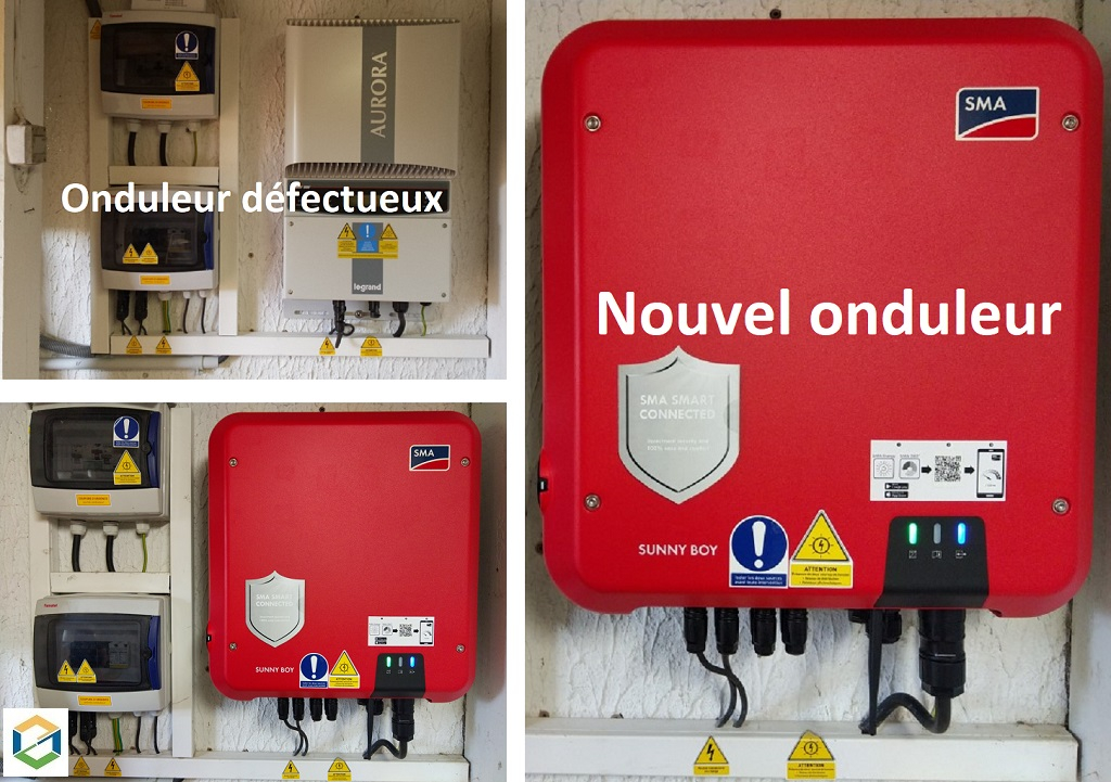 Consultez la chantier : sté. jb solaire - panne onduleur legrand - dépannage onduleur photovoltaïque toutes marques 