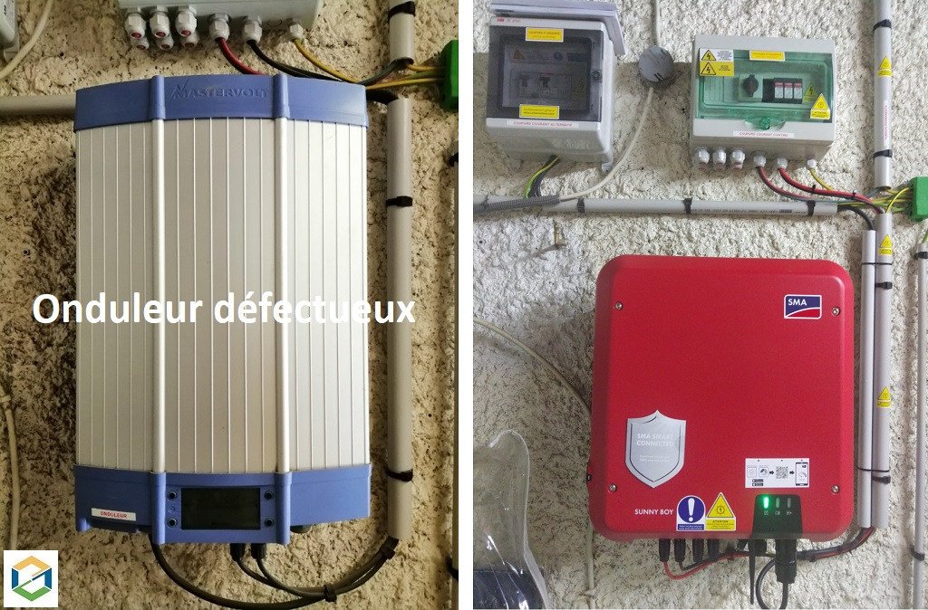 Consultez la chantier : sté. jb solaire - panne onduleur photovoltaïque mastervolt - dépannage onduleur photovoltaïque toutes marques