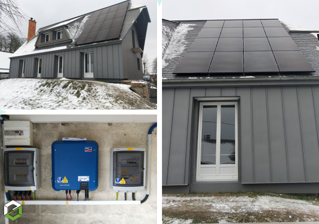 Sté. JB SOLAIRE - RGE QualiPV - installation de panneaux photovoltaïques SunPower en triphasé 
