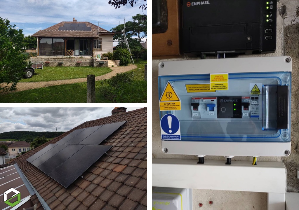 Installation panneaux solaires Enphase  