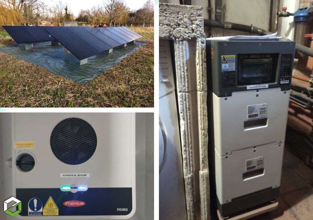 Consultez la chantier : installation solaire photovoltaïque autonome mode backup - installateur fronius - sté. jb solaire