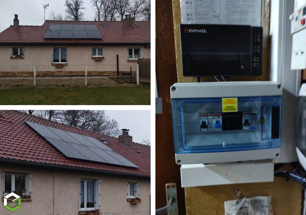 Installation solaire photovoltaïque en autoconsommation de 3 kWc avec vente de surplus