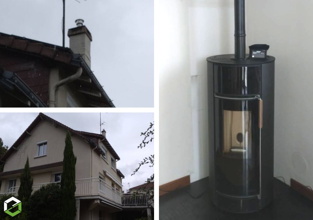 Entreprise RGE QualiBois, Installation d'un poêle à granulés de bois Hoben
