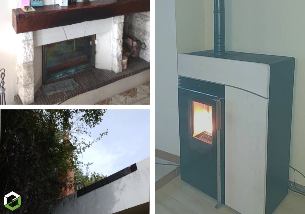 Entreprise  RGE QualiBois, Installation d'un poêle à granulés de bois  Hoben  à Fondettes 