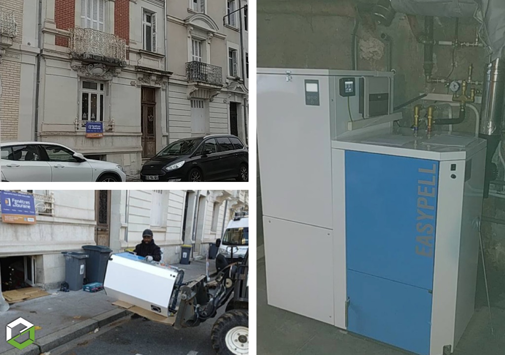 Entreprise  RGE QualiBois, Installation d'une Chaudière  à granulés de bois  Okofen   