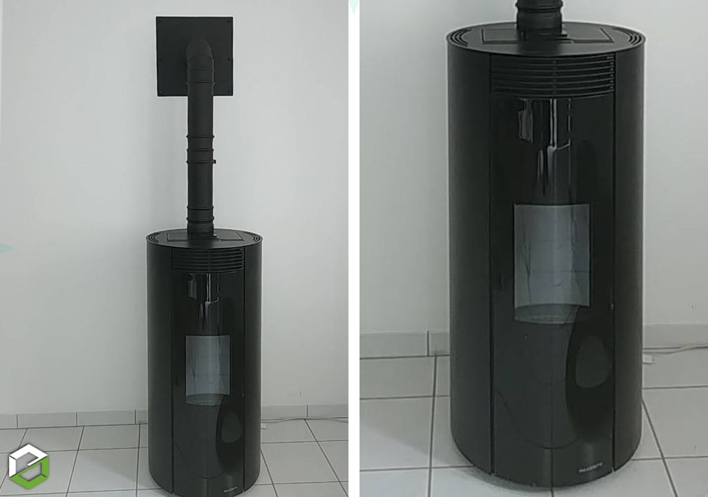 Chauffagiste RGE QualiBois - Installation d'un poêle à granulés de bois  Palazzetti