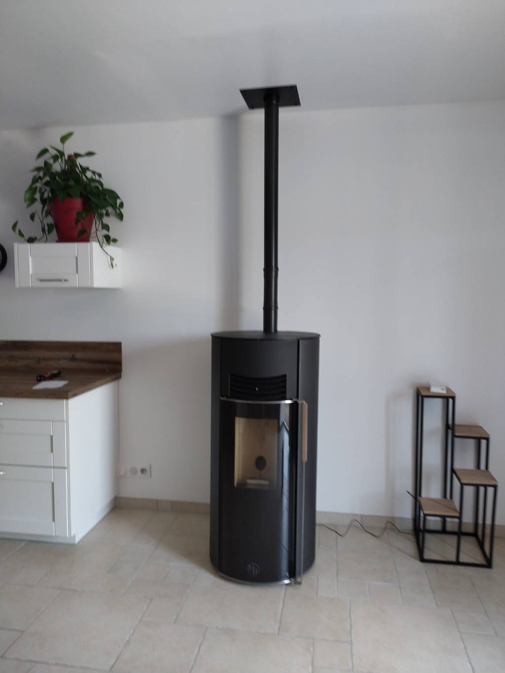 Société RGE qualiBois installation d'un poêle à granulés de bois HOBEN à Semblançay
