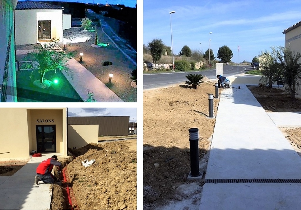 installation eclairage led exterieur pour un erp
