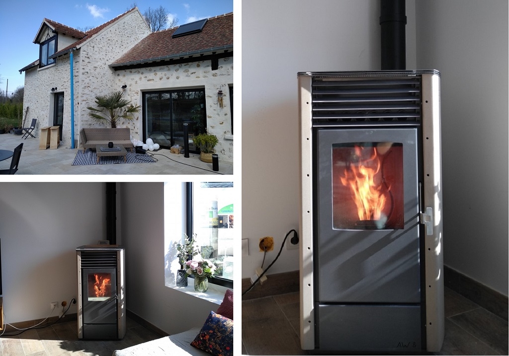 Pose d'un poêle à granulés AlpenWood