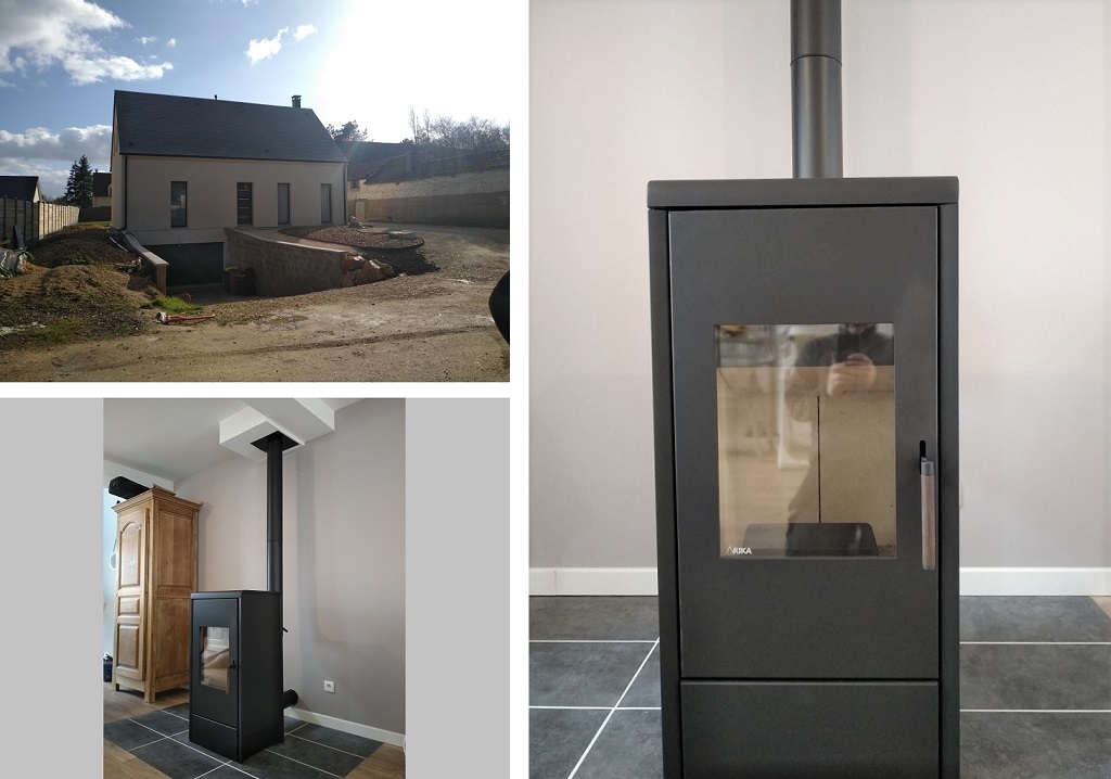 Consultez la chantier : pose d'un poêle à bois à ouerre  (28)