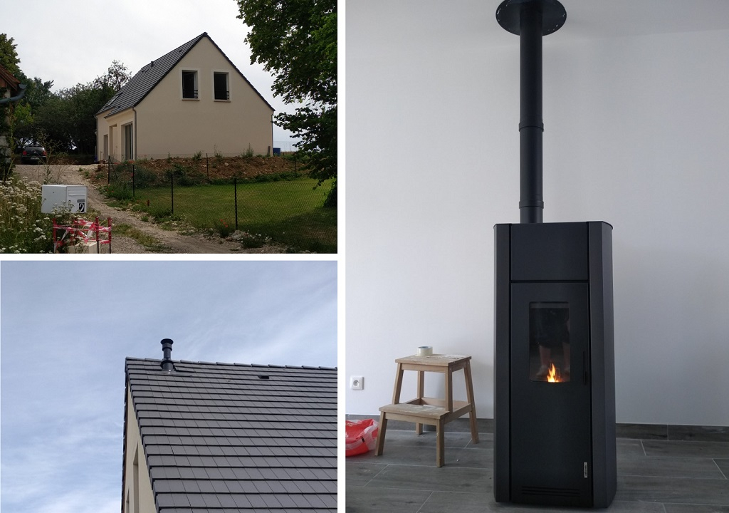 Pose et mise en service d'un poêle à pellets ATLANTIC