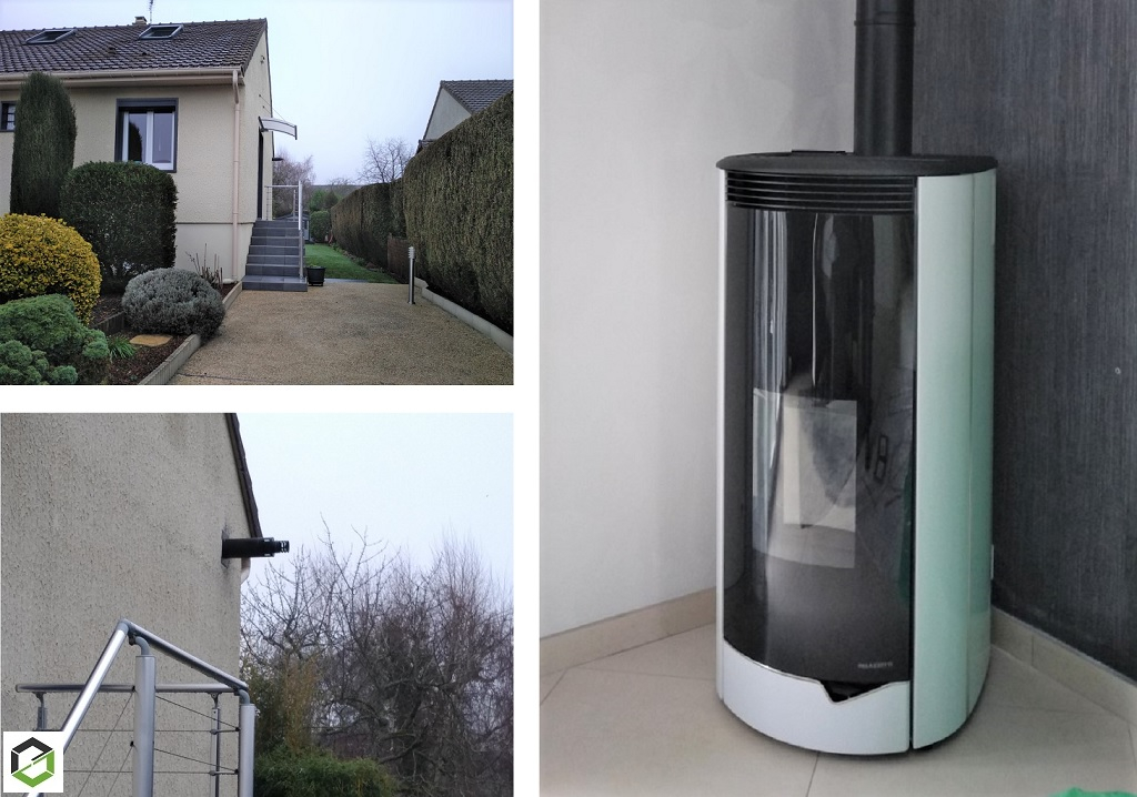 Pose d'un poêle à granulés Palazzetti