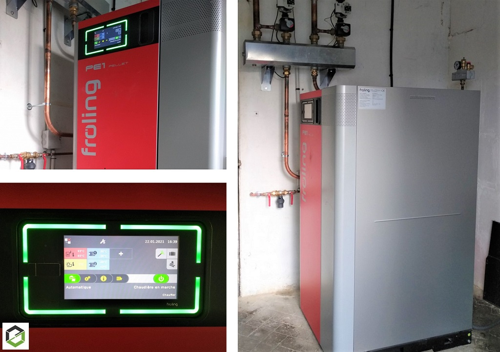 Consultez la chantier : installation d'une chaudière à pellets froling - entreprise rge qualibois