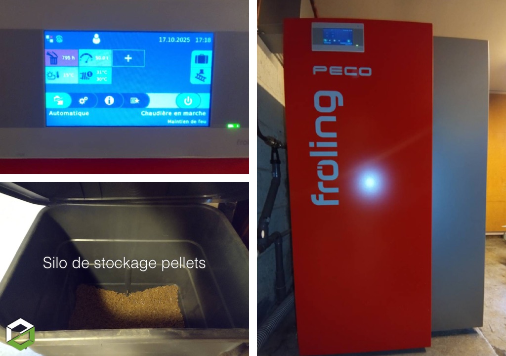 Remplacement chaudière fioul par chaudière granulés Froling MPR RGE 