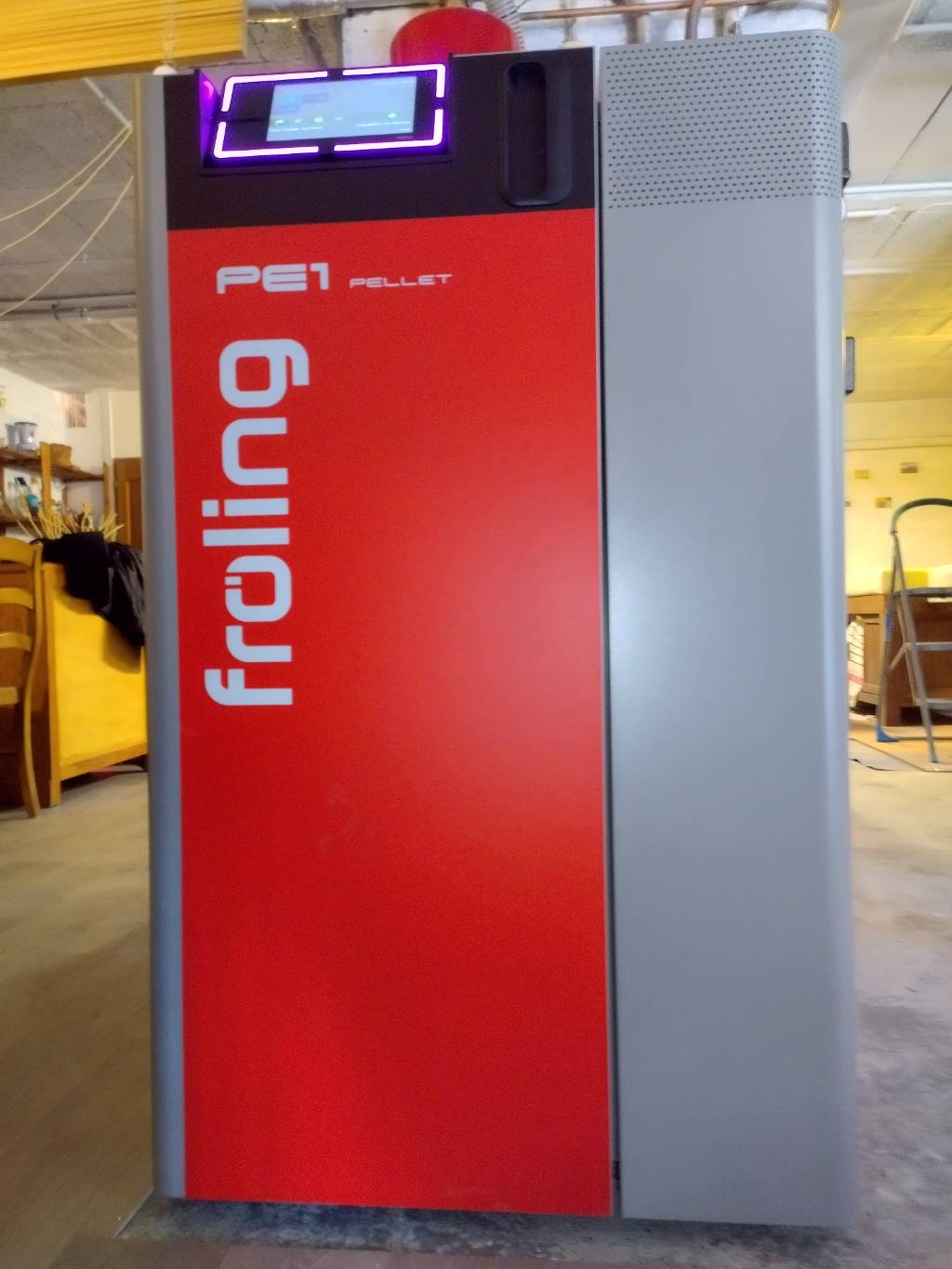 Remplacement chaudière gaz par chaudière à granulés Froling PE1