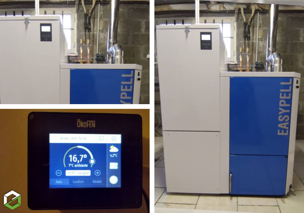 Remplacement d'une PAC par une chaudière à granulés Easypell