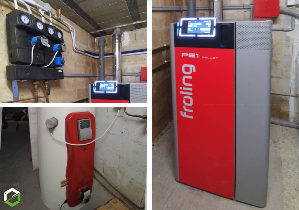 Chaudière à granulés de bois Froling automatique et confortable