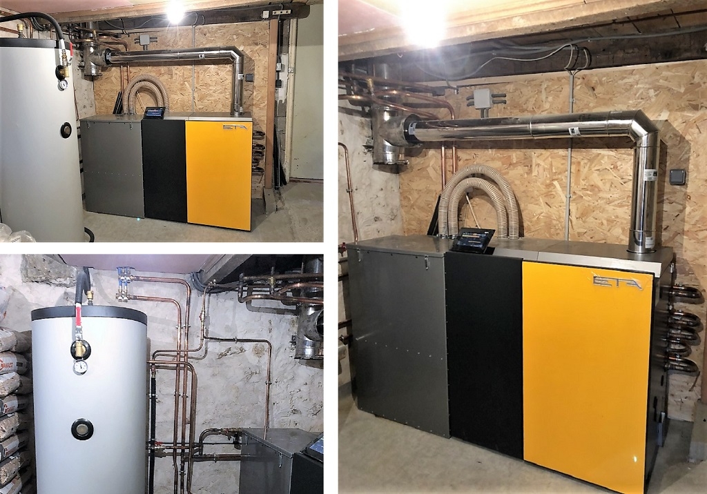 Consultez la chantier :  installateur rge chaudiere à granules de bois pellets pu 15 eta