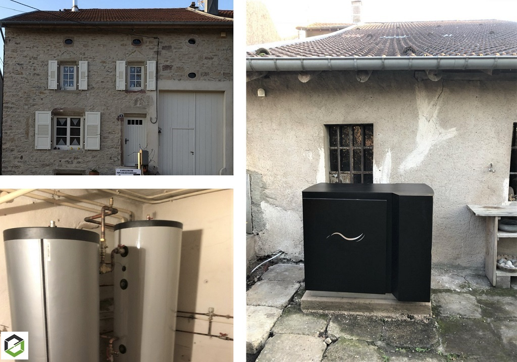 Consultez la chantier : installateur rge pompe à chaleur aerothermie novency