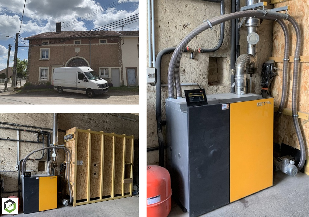 Consultez la chantier : installateur rge installation chaudière pellets pu 15 eta
