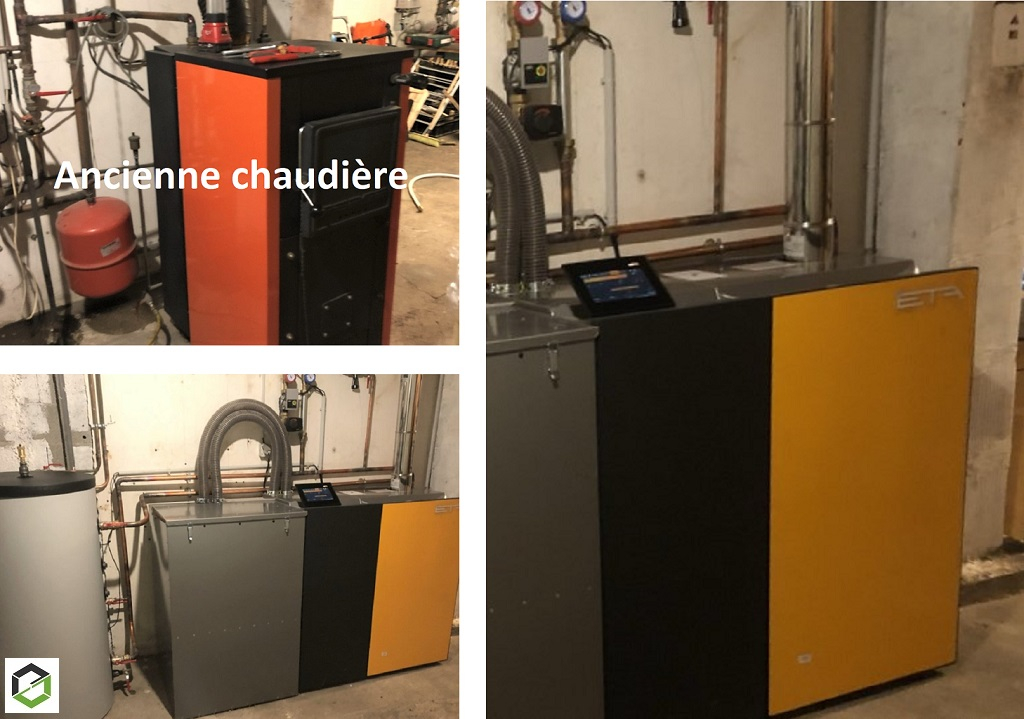 Consultez la chantier : installateur rge installation chaudière pellets pu 15 eta