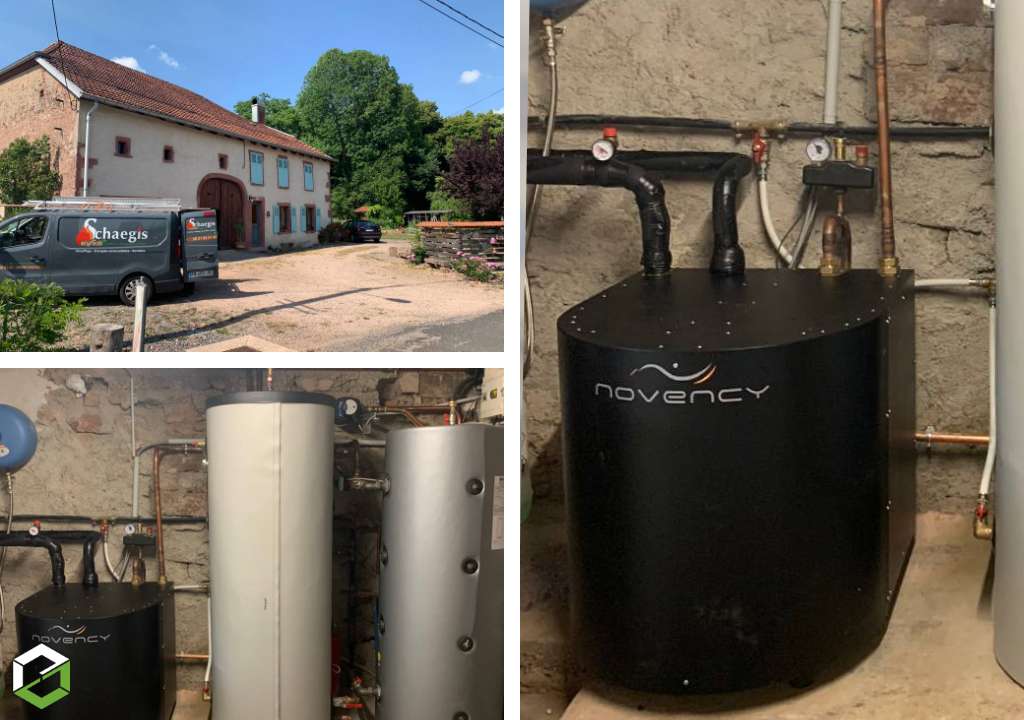 Installation d'une pompe à chaleur NOVENCY géothermique en captage horizontal - ENTREPRISE RGE QUALIPAC