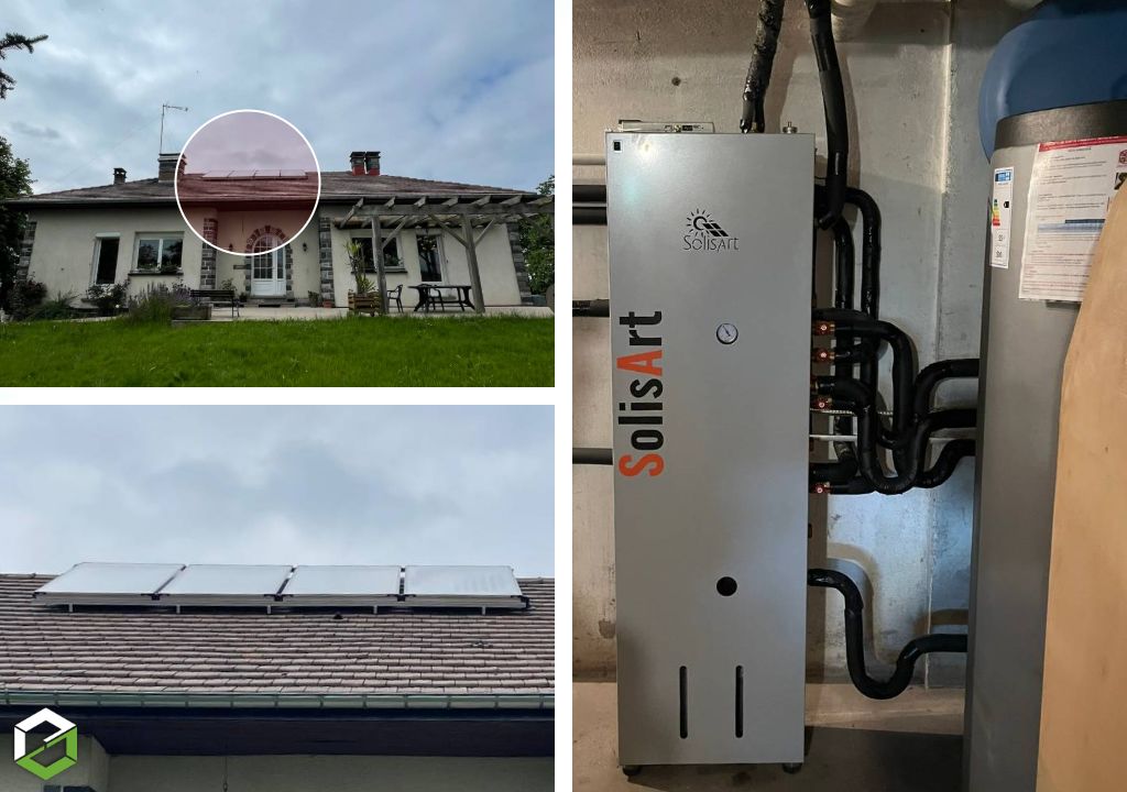 installation d'un système solaire combiné (ssc) de marque solisart en relève d'une chaudière fioul existante 