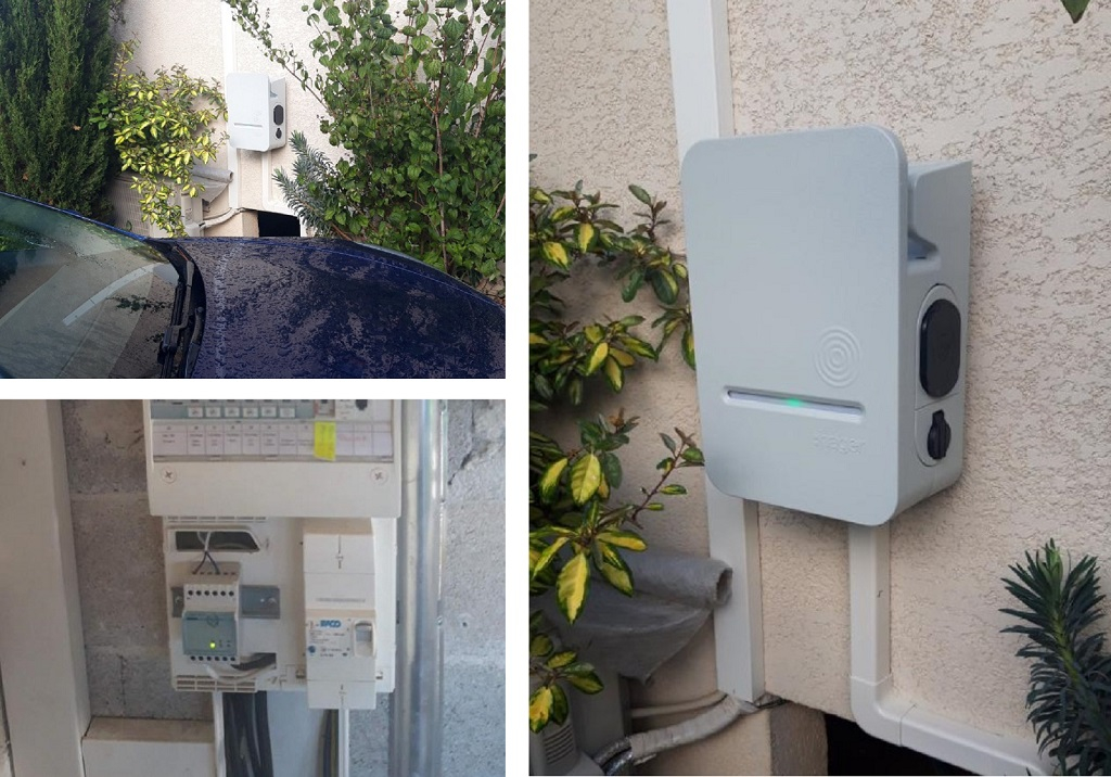 installation d'une borne de recharge 7 kw pour véhicule électrique