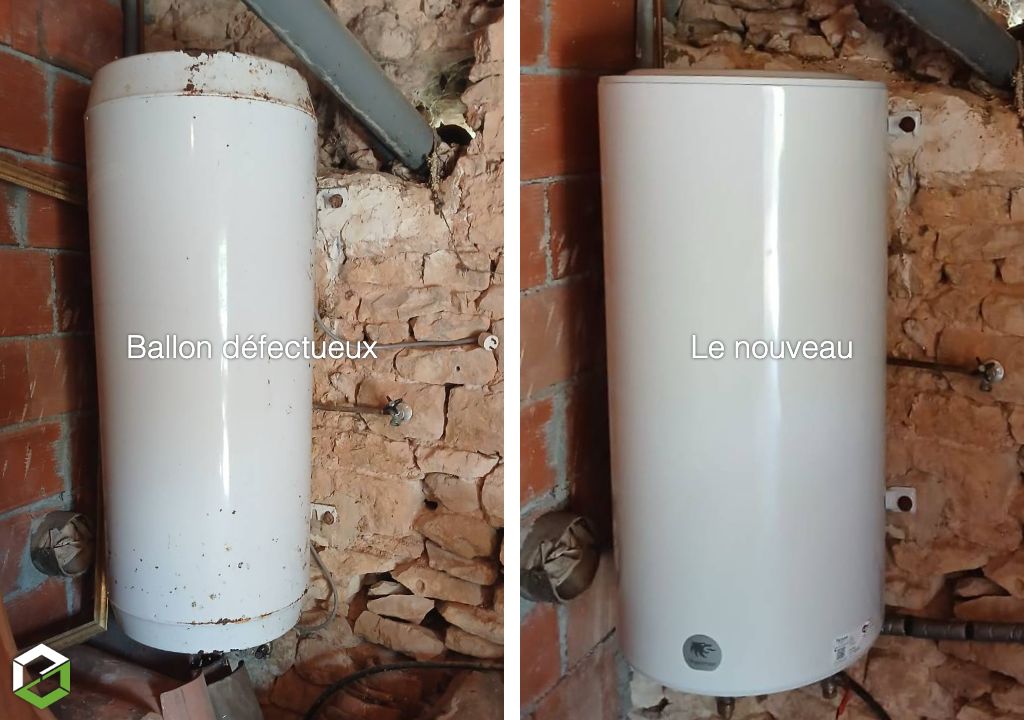 Remplacement d'un chauffe-eau électrique Thermor