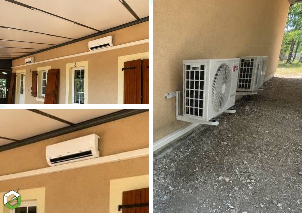 installation d'une climatisation bi-split réversible lg