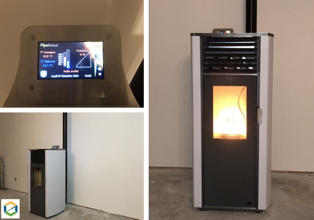 installation poêle à granulés de bois alpenwood