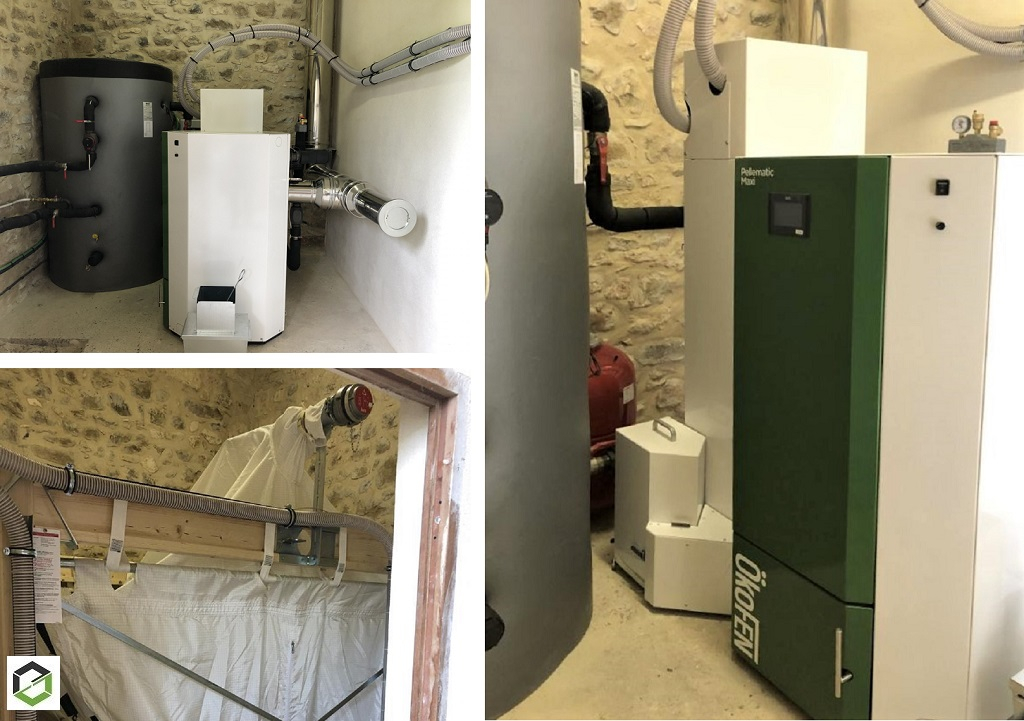 rge qualibois - installation d'une chaudière à granulés Ökofen de type pes maxi à chargement automatique en picardie dans les hauts de france