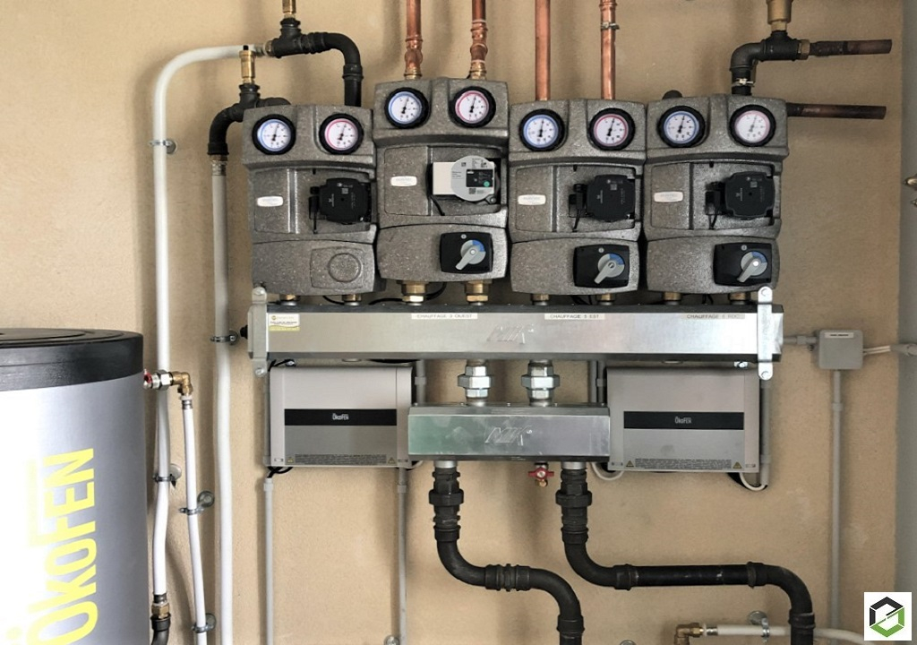 rge qualibois - gestion indépendante de 3 circuits de chauffage avec une chaudière à granulés Ökofen - picardie