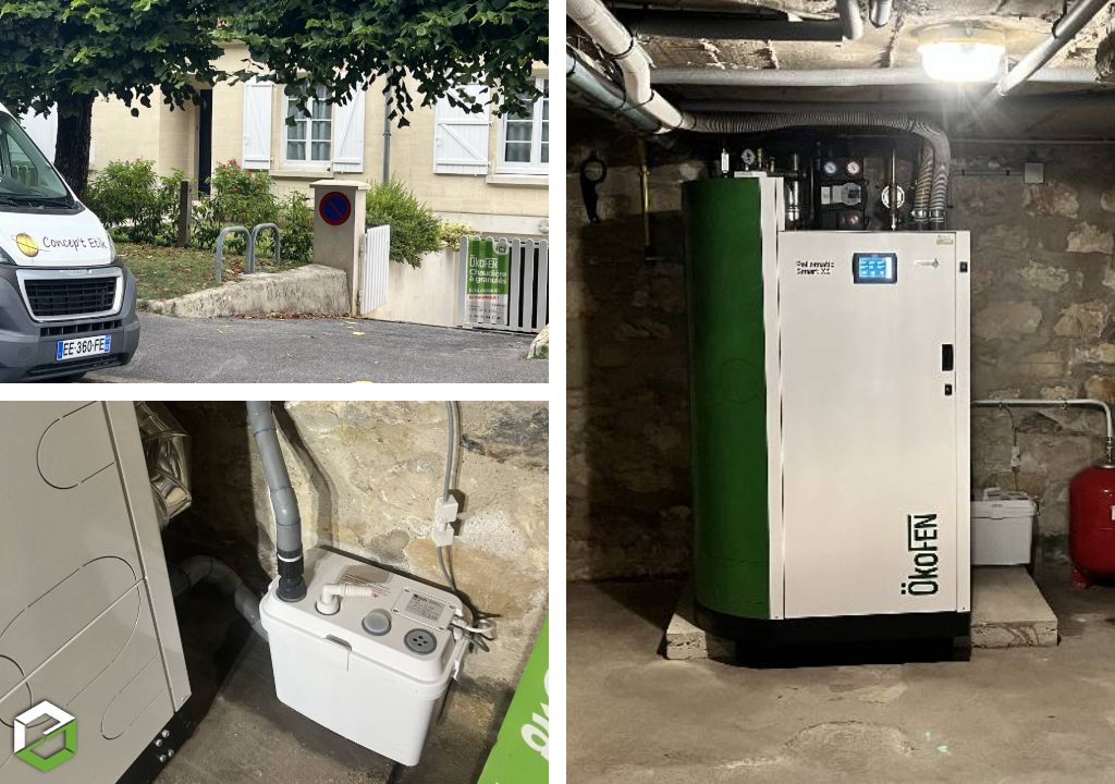 RGE QualiBois - Remplacement d'une chaudière au gaz par une chaudière à condensation de type SMART XS à granulés de bois ÖkoFEN