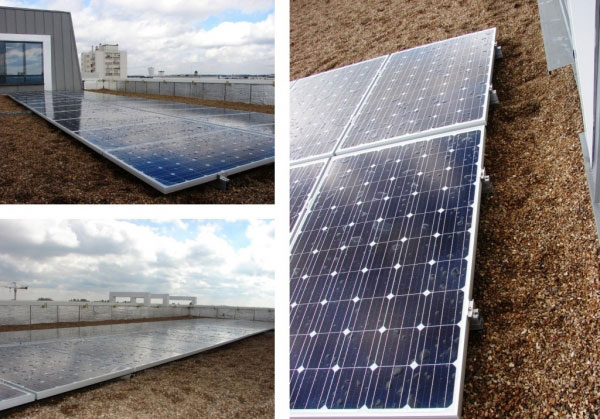 Installation Photovoltaïque sur terrasse d'immeuble par une entreprise certifiée RGE QualiPV