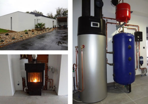 Installation cheminée hydraulique bois pellet Jolly Mec ou poêle bouilleur par un chauffagiste certifié RGE QualiBois